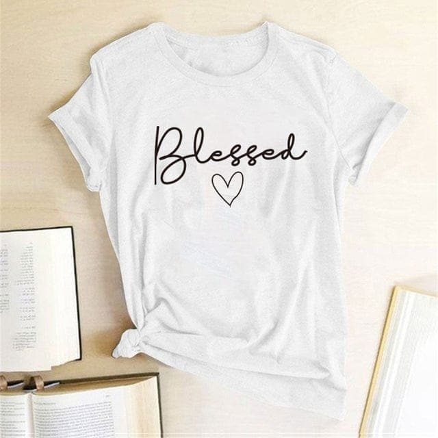 Graphic Blessed Heart T-Shirt Buddhatrends