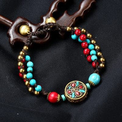 Tibet Flower Handmade Braided Bracelet Buddhatrends