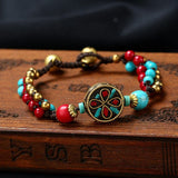 Tibet Flower Handmade Braided Bracelet Buddhatrends