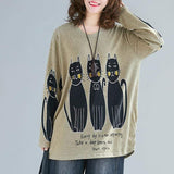Cat Lovers Long Sleeve Shirt Buddhatrends