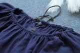 Vintage Patchwork Cotton Linen Dresses | Lotus Buddhatrends