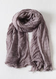 casual cotton linen striped scarves new Cinched big scarf AM-SCF191107