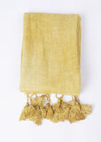 cotton linen scarf shawl casual yellow scarves AM-SCF191107