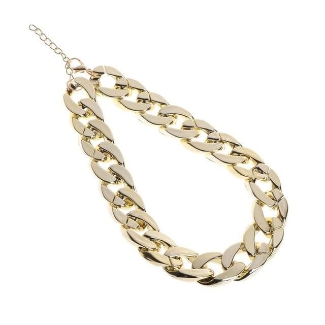 Cuban Link Thick Gold Chain Pets Safety Collar DYLINOSHOP
