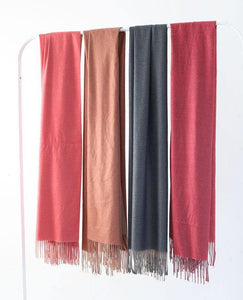 dark red women warm scarves warm rectangle big shawl AM-SCF191107