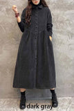 French blackish green corduroy coats Inspiration thick Cinched women coats ( Limited Stock) TCT201119
