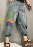 diy Blue fashion patch applique denim Pants Spring BSNZK-LPTS211124