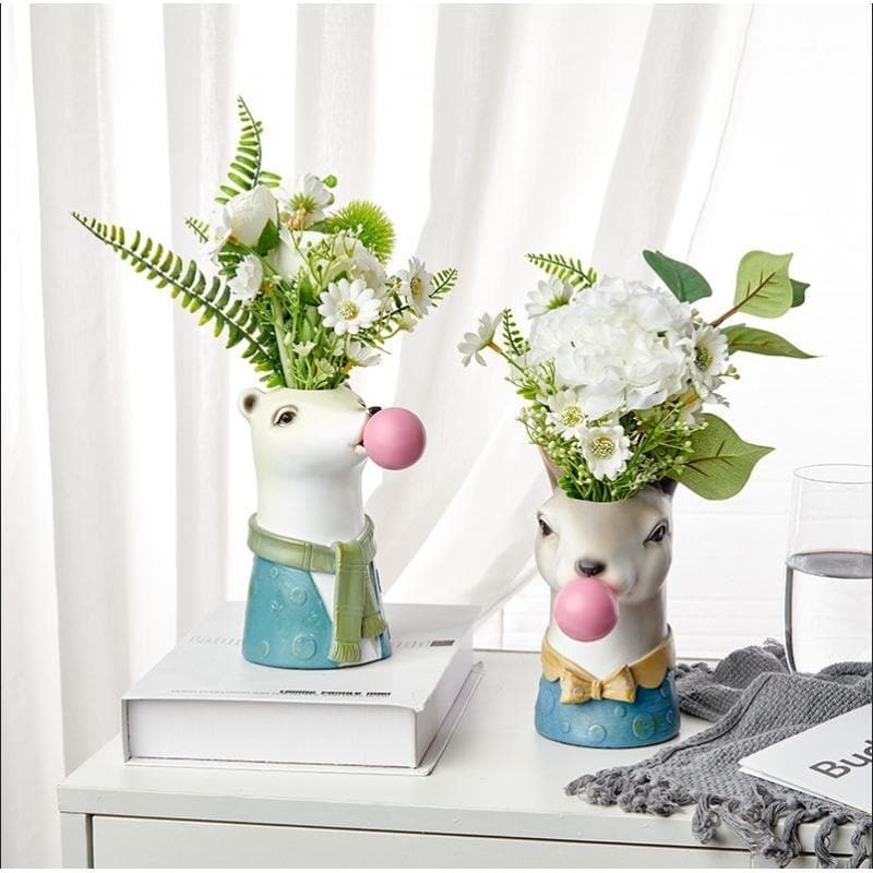 Bubblegum Animal Vase dylinoshop