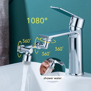 Universal 1080°  Swivel Aerator Multifunction Faucet Extender - Splash Resistant Shower dylinoshop