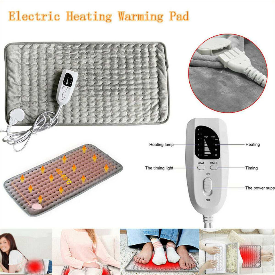 Electric Pain Relief Heating Pad with Optimized 6 Levels of Temperature and Timer DYLINOSHOP