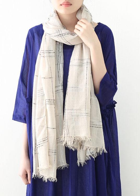 fall cute khaki plaid scarves soft striped big scarf AM-SCF191107