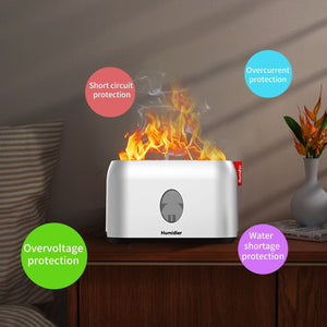 Flame Mist Humidifier with Remote Control (200ml) DYLINOSHOP
