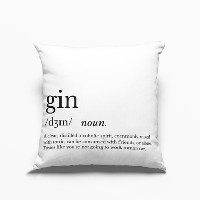 Gin Definition Cushion Cover Feajoy