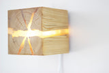 Cracked Wood Wood Wall Lamp dylinoshop