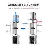 Multi-functional Biometric Cylinder Smart Door Lock DYLINOSHOP
