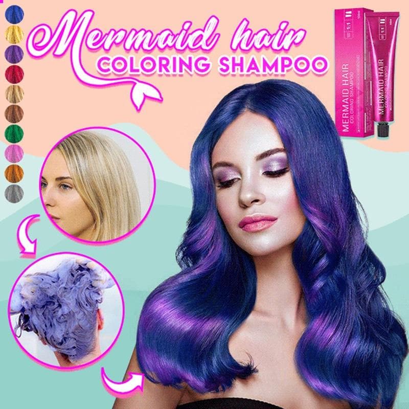 Mermaid Hair Coloring Shampoo DYLINOSHOP