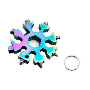 Portable 18-in-1 Mini Snowflake Multi Pocket Tool DYLINOSHOP