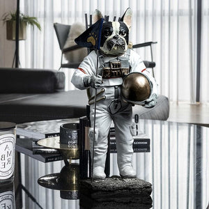 Astronaut Dog Statue dylinoshop