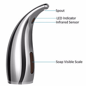Linans Touchless Automatic Sensor Liquid Soap Dispenser - For Home|Kitchen|Bathroom - 300ML dylinoshop