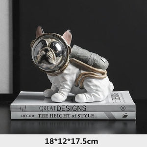 Astronaut Dog Figurines dylinoshop