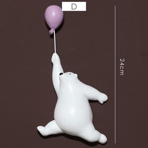 Balloon Flying Polar Bear dylinoshop