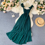 Women Elegant Big Swing A-line Vestidos Verano Vintage Dress dylinoshop