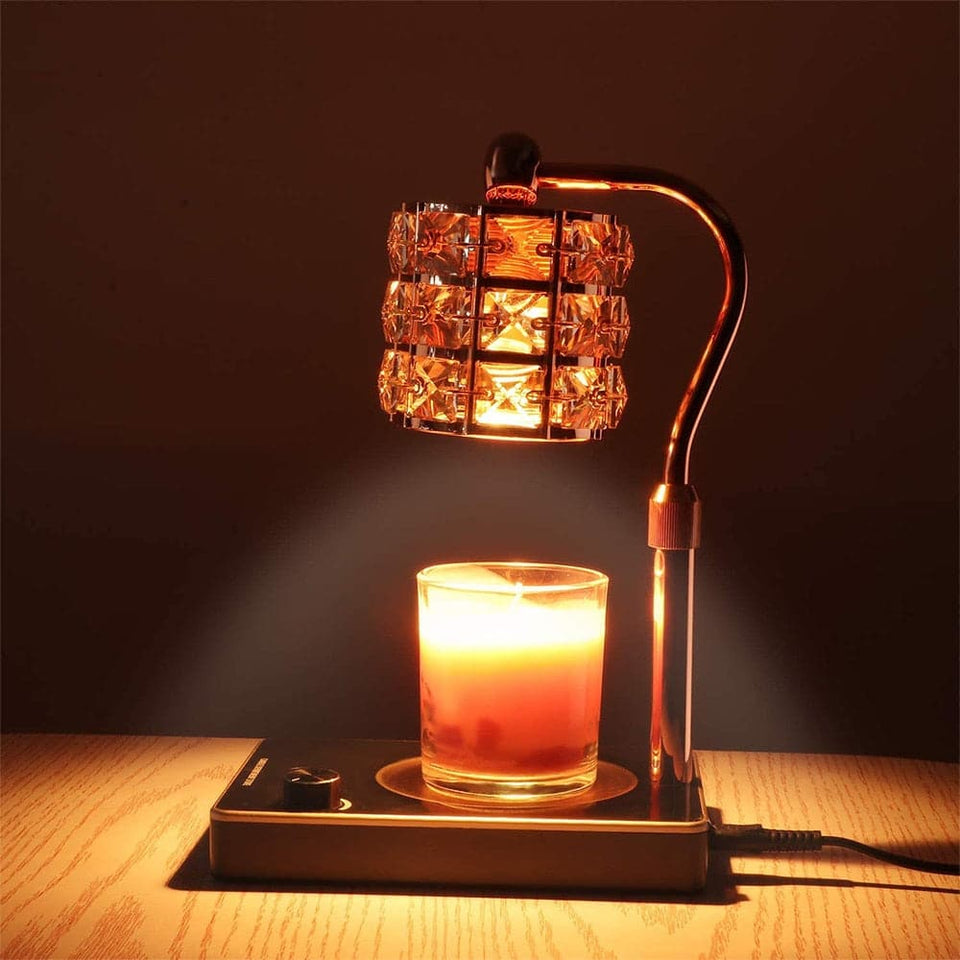 Scent Crystal Candle Warmer Lamp with USB Charging Port dylinoshop