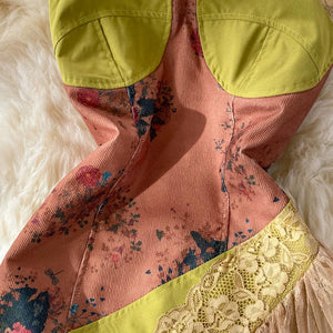 Women French Retro Temperament Waist Slimming Dress dylinoshop