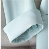 Women Korean Style Pearl Half Sleeve Casual Blazer dylinoshop