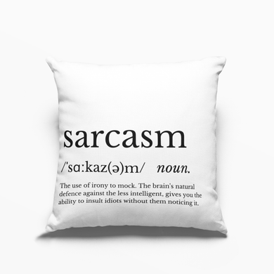 Sarcasm Definition Cushion Cover Feajoy