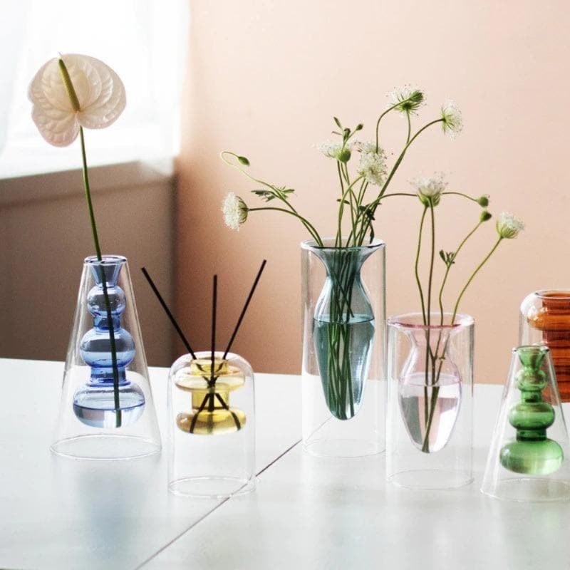 Crystal Glass Hydroponic Vase dylinoshop