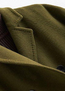 Woolen Coat trendy plus size long double breast women coats Notched TCT190821