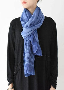 winter women embroidery cotton blended scarf rectangular blue big scarves AM-SCF191107